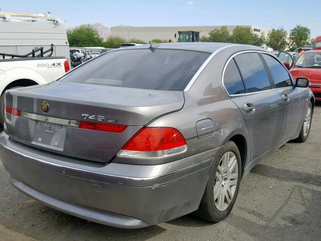 WBAGN63442DR07876 - 2002 BMW 745 LI GRAY photo 4