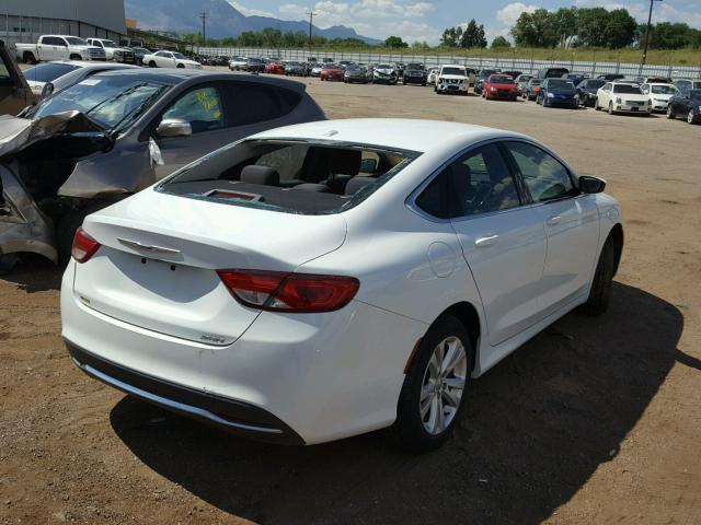 1C3CCCAB6FN743557 - 2015 CHRYSLER 200 LIMITE WHITE photo 4