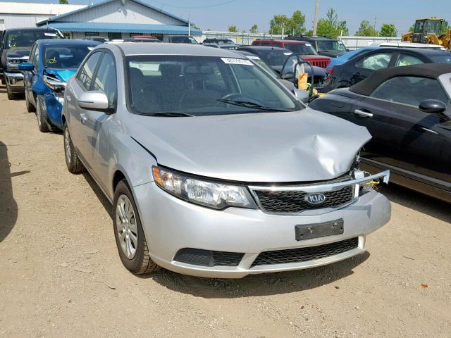 KNAFU4A25D5666248 - 2013 KIA FORTE EX SILVER photo 1