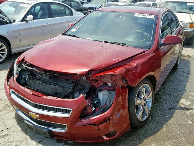 1G1ZC5E14BF293410 - 2011 CHEVROLET MALIBU 1LT BURGUNDY photo 2