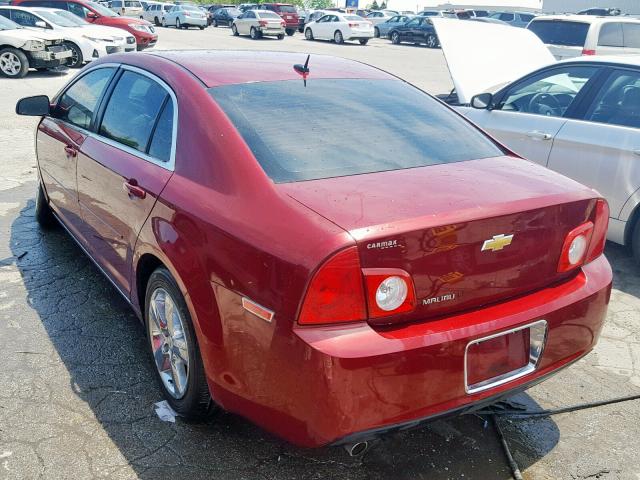 1G1ZC5E14BF293410 - 2011 CHEVROLET MALIBU 1LT BURGUNDY photo 3