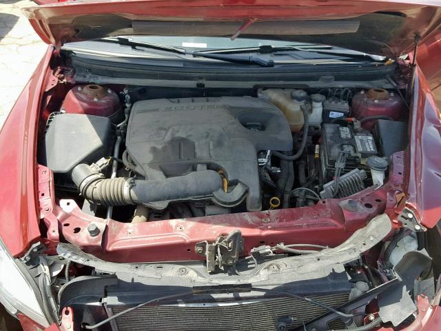 1G1ZC5E14BF293410 - 2011 CHEVROLET MALIBU 1LT BURGUNDY photo 7