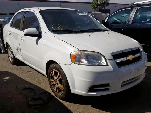 KL1TD5DEXBB115076 - 2011 CHEVROLET AVEO LS WHITE photo 1