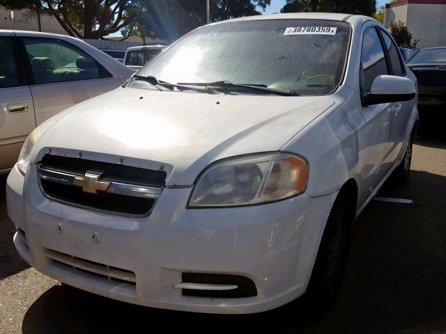 KL1TD5DEXBB115076 - 2011 CHEVROLET AVEO LS WHITE photo 2