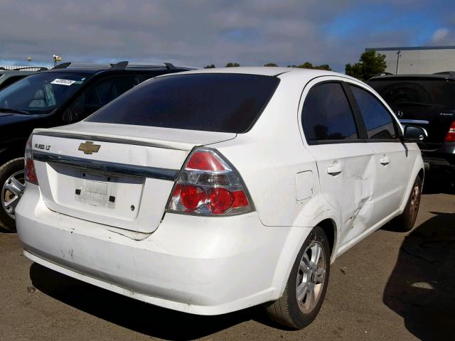 KL1TD5DEXBB115076 - 2011 CHEVROLET AVEO LS WHITE photo 4