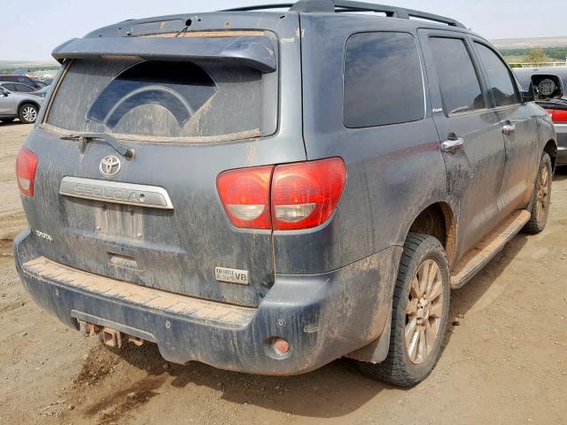 5TDBY67A98S008500 - 2008 TOYOTA SEQUOIA PL BLUE photo 4