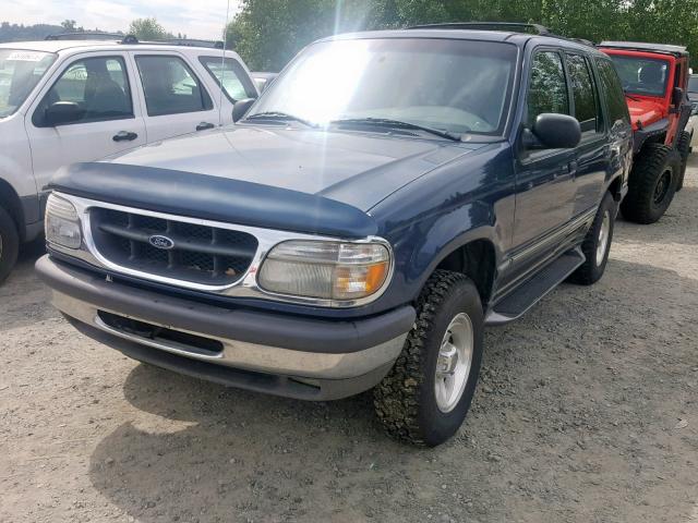 1FMZU34E1WZC10951 - 1998 FORD EXPLORER BLUE photo 2