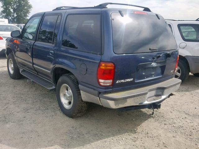 1FMZU34E1WZC10951 - 1998 FORD EXPLORER BLUE photo 3