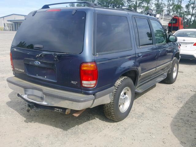 1FMZU34E1WZC10951 - 1998 FORD EXPLORER BLUE photo 4