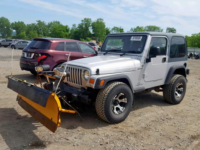 1J4F449S66P716602 - 2006 JEEP WRANGLER / SILVER photo 2