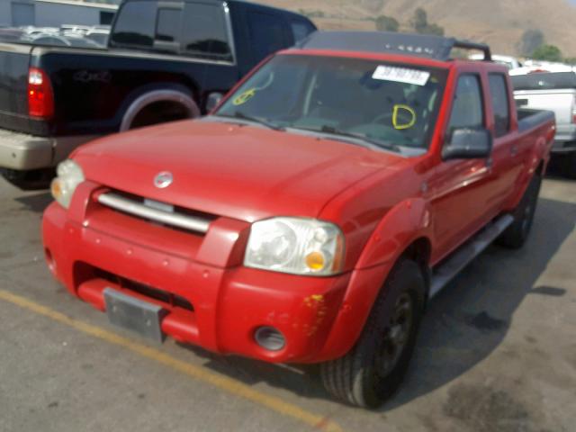 1N6ED29X33C412435 - 2003 NISSAN FRONTIER C RED photo 2