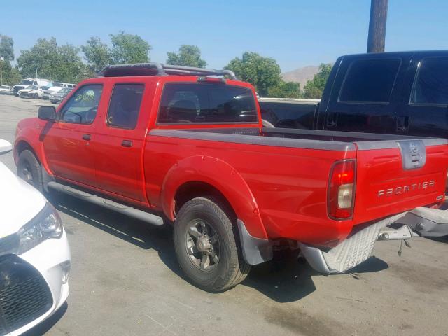 1N6ED29X33C412435 - 2003 NISSAN FRONTIER C RED photo 3