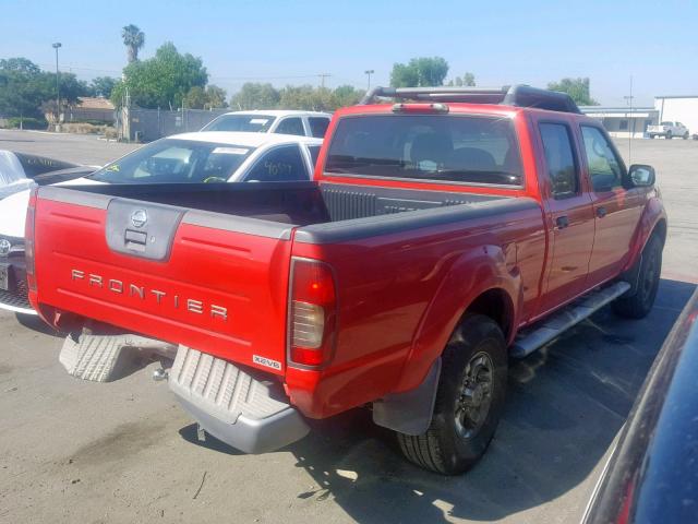 1N6ED29X33C412435 - 2003 NISSAN FRONTIER C RED photo 4