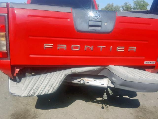 1N6ED29X33C412435 - 2003 NISSAN FRONTIER C RED photo 9