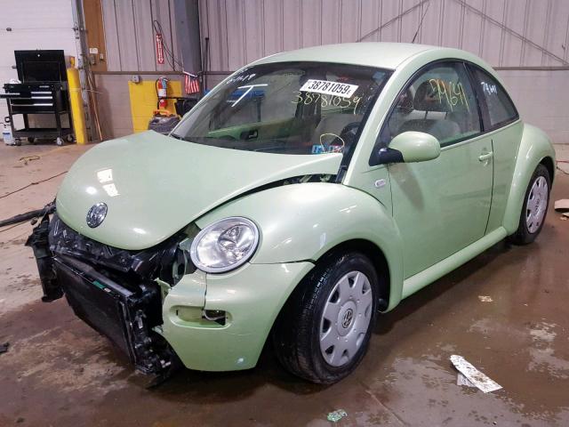 3VWBK21C81M458209 - 2001 VOLKSWAGEN NEW BEETLE Grün Foto 2