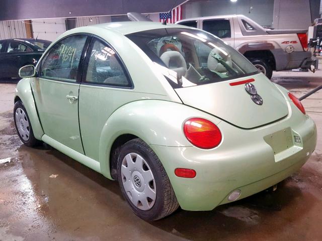 3VWBK21C81M458209 - 2001 VOLKSWAGEN NEW BEETLE Grün Foto 3