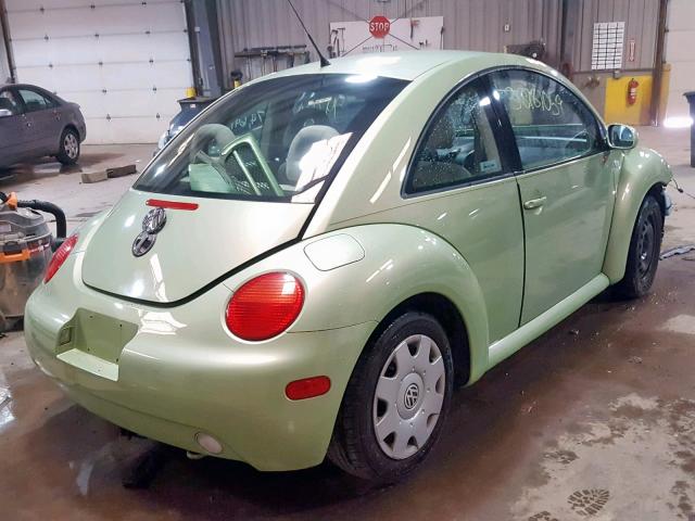 3VWBK21C81M458209 - 2001 VOLKSWAGEN NEW BEETLE Grün Foto 4