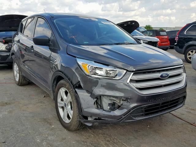 1FMCU0F74HUC24989 - 2017 FORD ESCAPE S GRAY photo 1