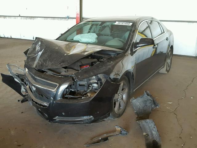 1G1ZC5E10BF281805 - 2011 CHEVROLET MALIBU 1LT BLACK photo 2