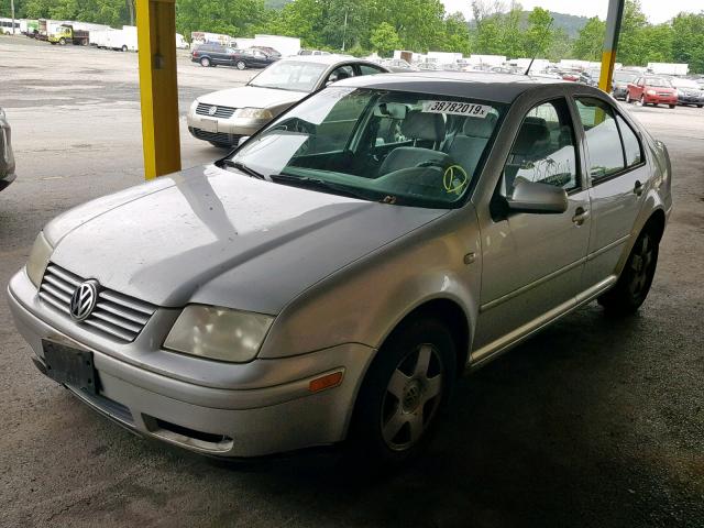 3VWSK69M32M192622 - 2002 VOLKSWAGEN JETTA GLS SILVER photo 2