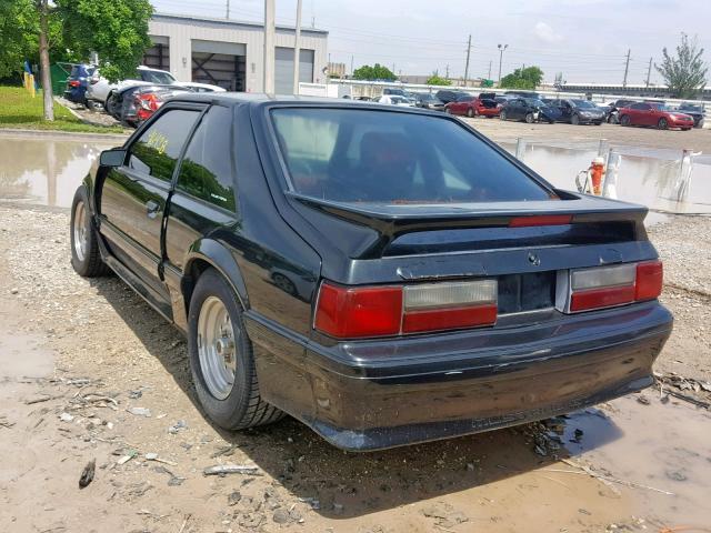 1FABP42E9JF277657 - 1988 FORD MUSTANG GT BLACK photo 3