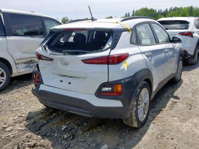 KM8K22AA8JU097217 - 2018 HYUNDAI KONA SEL WHITE photo 4