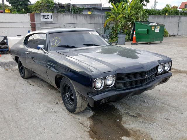 13637KC104596 - 1970 CHEVROLET CHEVELL SS BLACK photo 1