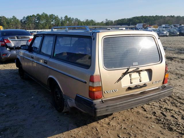 YV1AX8858K1843398 - 1989 VOLVO 245 DL GOLD photo 3