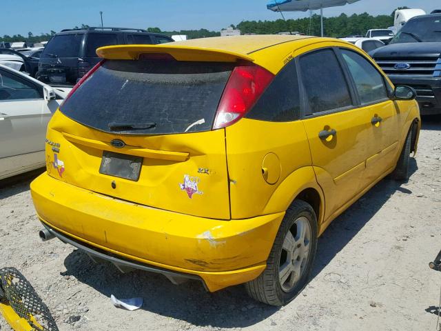 1FAHP37N07W170292 - 2007 FORD FOCUS ZX5 YELLOW photo 4