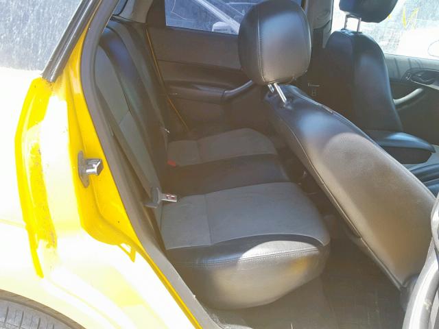 1FAHP37N07W170292 - 2007 FORD FOCUS ZX5 YELLOW photo 6