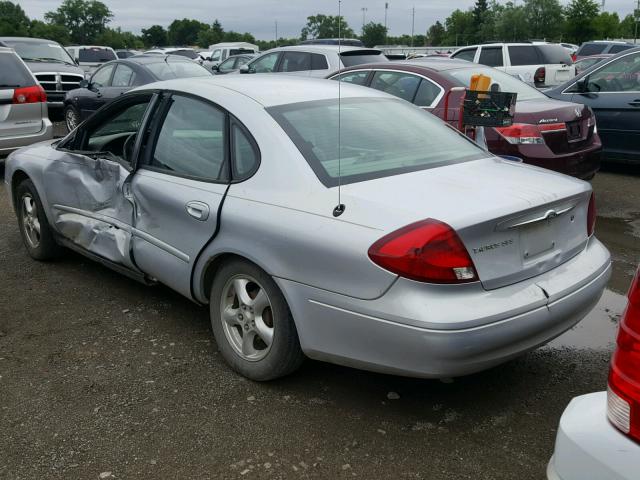 1FAFP55202G224978 - 2002 FORD TAURUS SES SILVER photo 3