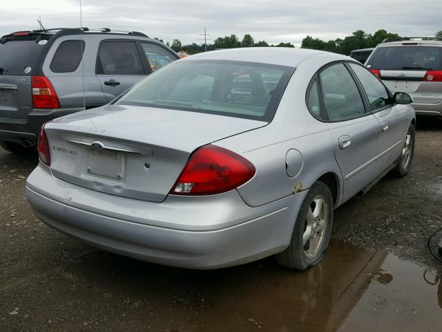 1FAFP55202G224978 - 2002 FORD TAURUS SES SILVER photo 4