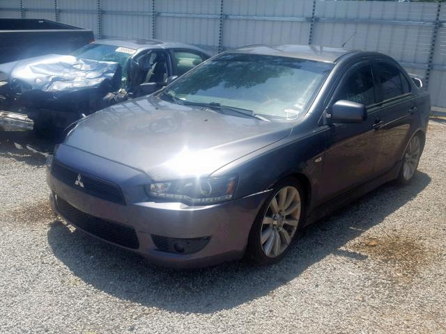 JA3AU86U88U004754 - 2008 MITSUBISHI LANCER GTS GRAY photo 2