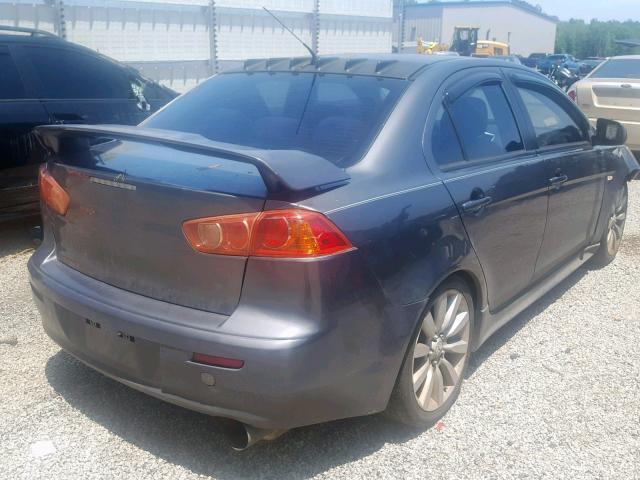 JA3AU86U88U004754 - 2008 MITSUBISHI LANCER GTS GRAY photo 4