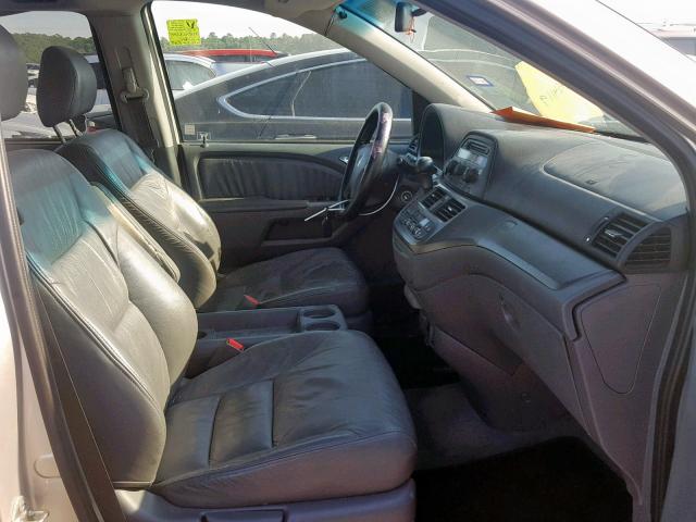 5FNRL386X7B045886 - 2007 HONDA ODYSSEY EX GRAY photo 5