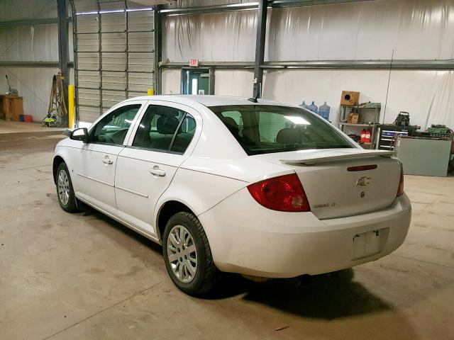 1G1AT58H297191582 - 2009 CHEVROLET COBALT LT WHITE photo 3