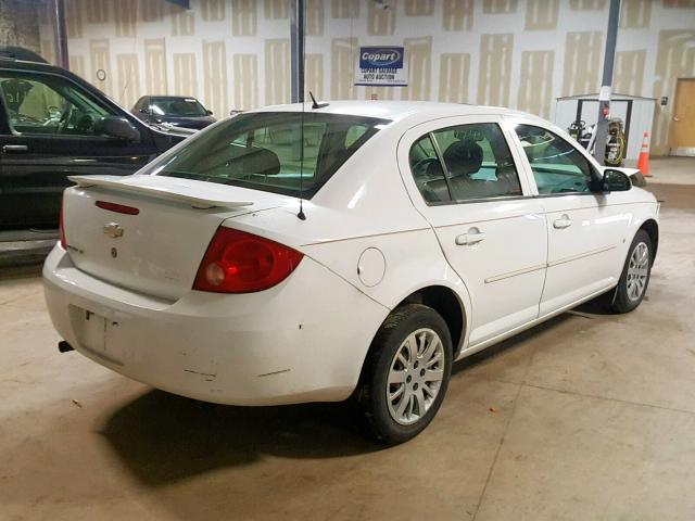 1G1AT58H297191582 - 2009 CHEVROLET COBALT LT WHITE photo 4