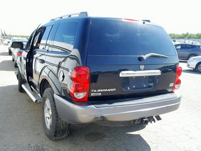 1D4HB48D55F526269 - 2005 DODGE DURANGO SL BLACK photo 3