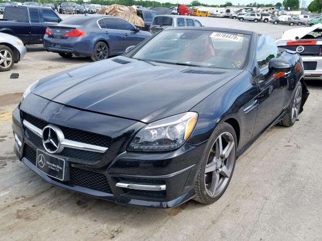 WDDPK4HA9FF107718 - 2015 MERCEDES-BENZ SLK 250 BLACK photo 2