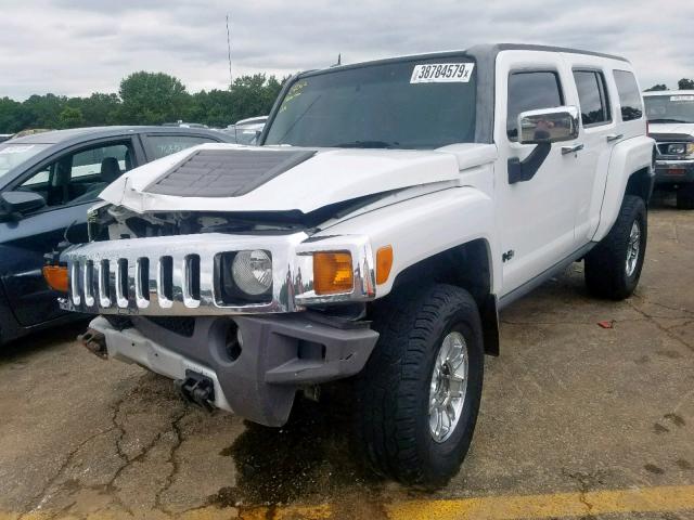 5GTEN63L788195052 - 2008 HUMMER H3 ALPHA WHITE photo 2