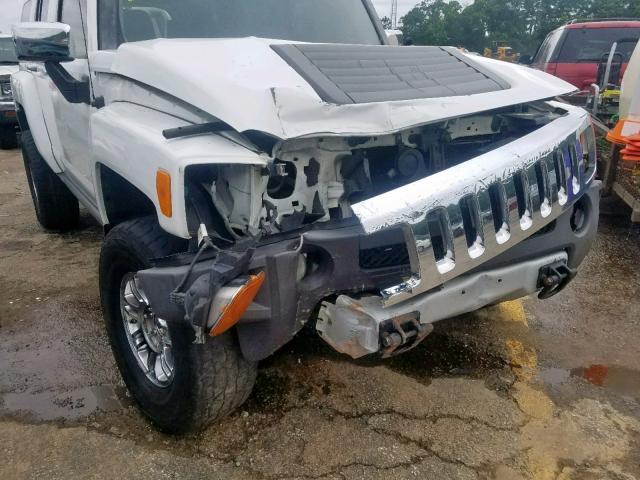 5GTEN63L788195052 - 2008 HUMMER H3 ALPHA WHITE photo 9