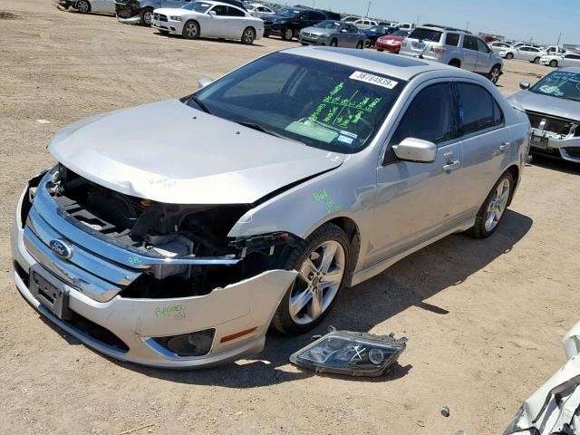 3FAHP0KCXAR428719 - 2010 FORD FUSION SPO SILVER photo 2