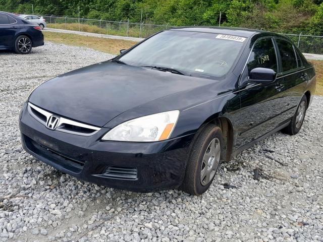 JHMCM56457C017229 - 2007 HONDA ACCORD LX BLACK photo 2