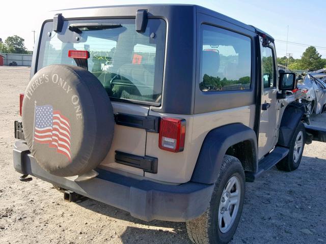 1C4AJWAG0GL281418 - 2016 JEEP WRANGLER S TAN photo 4