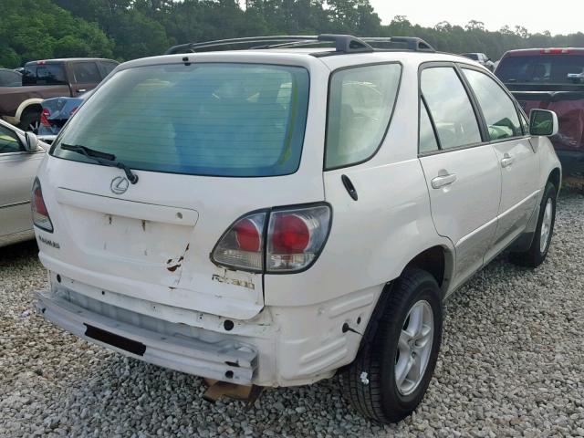 JTJGF10U010103858 - 2001 LEXUS RX 300 WHITE photo 4