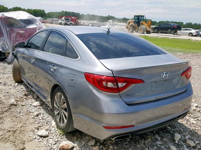 5NPE34AF7HH583690 - 2017 HYUNDAI SONATA SPO SILVER photo 3