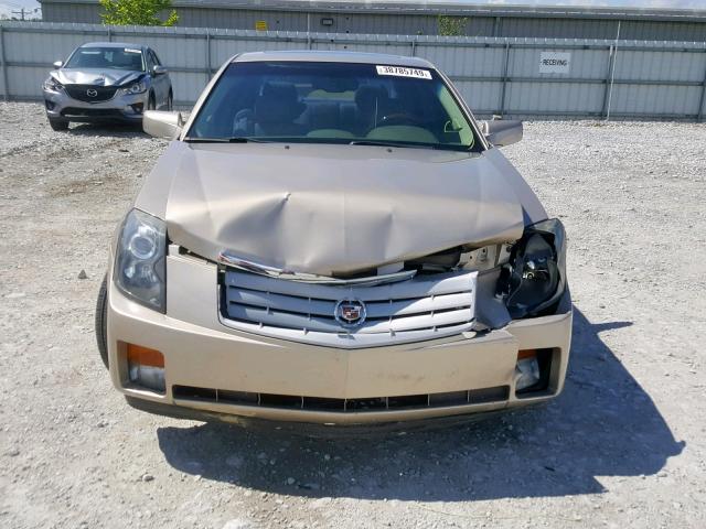 1G6DP577360200136 - 2006 CADILLAC CTS HI FEA BEIGE photo 9