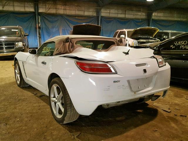 1G8MC35B08Y111921 - 2008 SATURN SKY WHITE photo 3