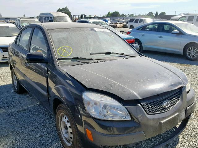 KNADE123X66131164 - 2006 KIA RIO BLACK photo 1