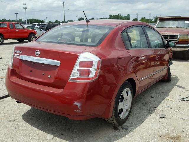 3N1AB6AP3AL633340 - 2010 NISSAN SENTRA 2.0 RED photo 4